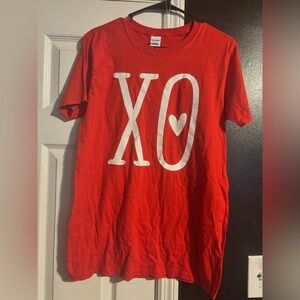 Gildan Red XO Short Sleeve Tee